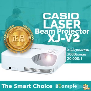 CASIO 반영구 레이져 하이브리드 프로젝터 &#039;XJ-V2&#039; 3000안시/XGA/2만시간 램프/3년 무상서비스